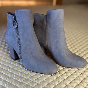 1. State Preete Iron Grey Suede Bootie, Size 7.5, New with Box